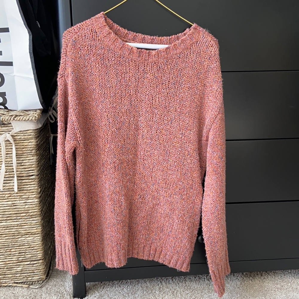 American Eagle Boxy Side-Zip Sweater